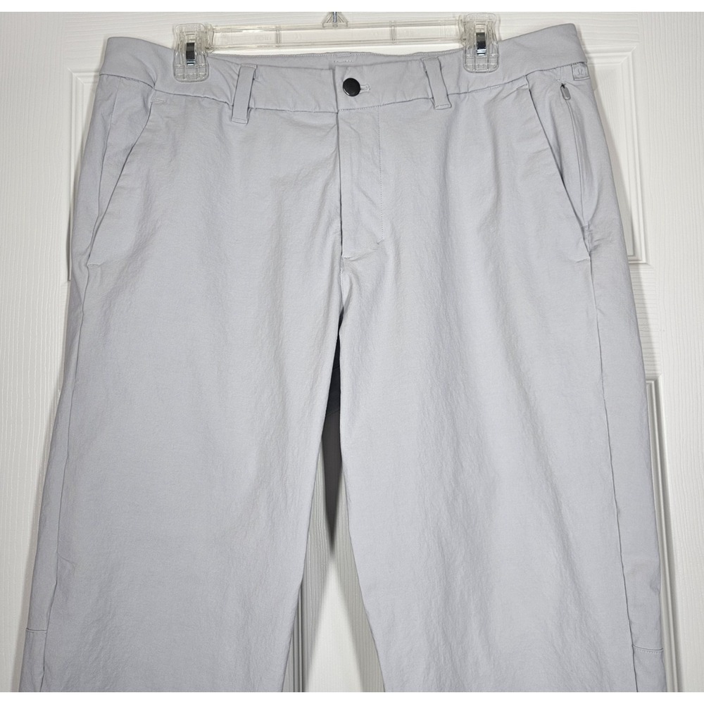 Lululemon Pants Mens 36x32 Khaki Commission Classic Warpstreme Work Golf Travel - Picture 2 of 14